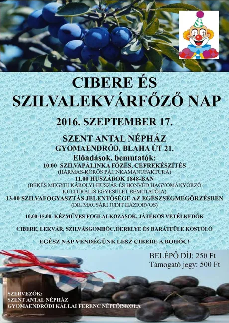 Cibere és Szilvalekvárfőző nap