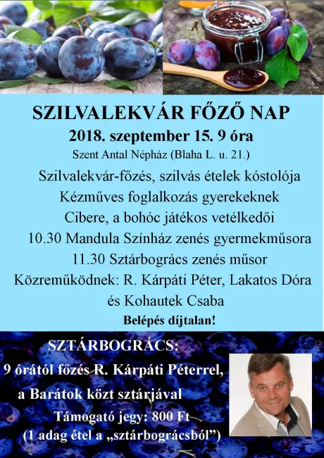 Szilvalekvár főző nap